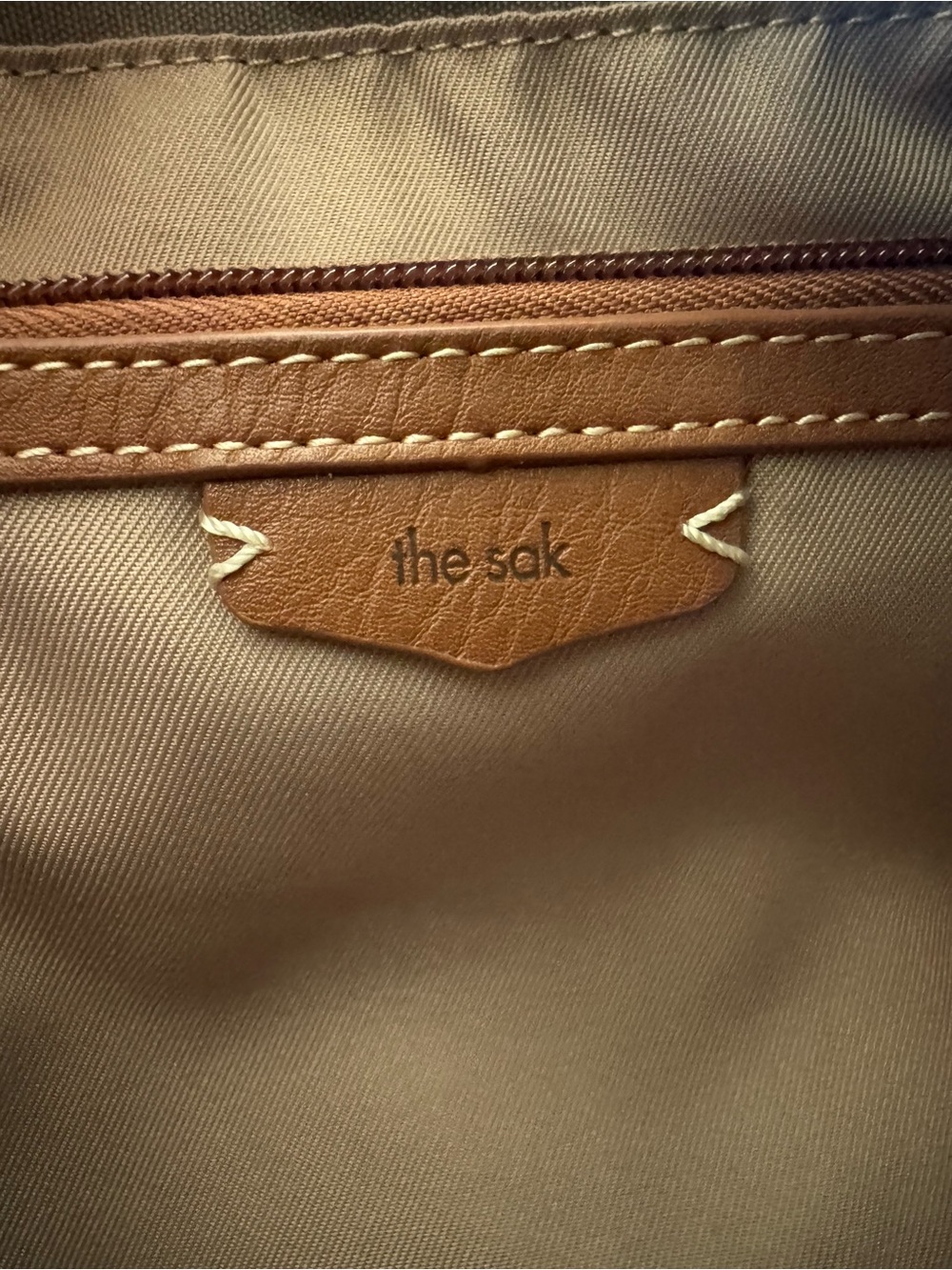 The Sak Tan Suede Leather Hobo Bag - Picture 3 of 4